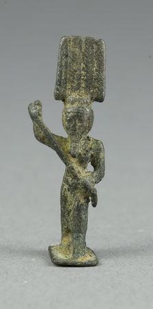 Amulet of the God Osiris, Egypt, Third Intermediate Period, Dynasty 21-25 (1070-656 BCE). Creator: Unknown
