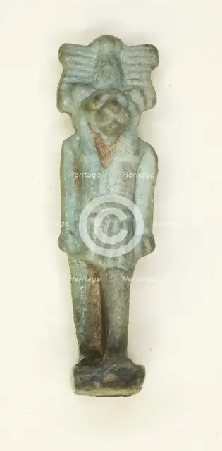 Amulet of the God Mahes, Egypt, Late Period, Dynasties 26-31 (664-332 BCE). Creator: Unknown.