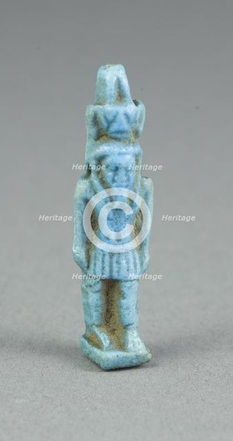 Amulet of the God Nefertem, Egypt, Third Intermediate-Late Period (about 1069-664 BCE). Creator: Unknown.