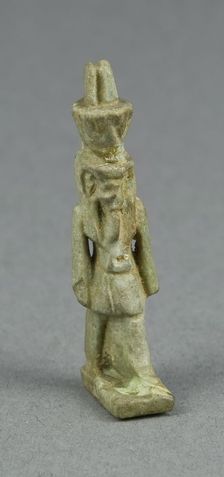 Amulet of the God Nefertem, Egypt, Third Intermediate Period-Late Period (about 1070-332 BCE). Creator: Unknown