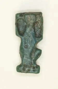 Amulet of the God Shu, Egypt, New Kingdom-Late Period, Dynasties 18-31 (about 1550-332 BCE). Creator: Unknown