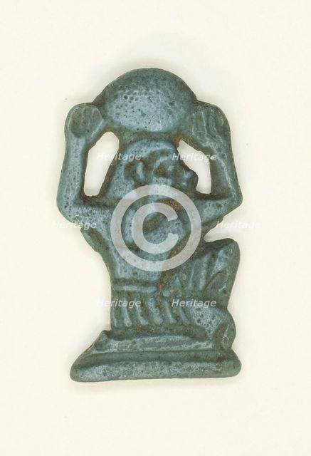 Amulet of the God Shu, Egypt, New Kingdom-Third Intermediate Period, Dynasties 19-25 (abt 1186-... Creator: Unknown.