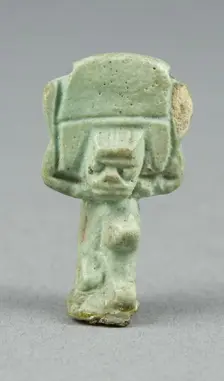 Amulet of the God Shu, Egypt, Late Period (664-332 BCE). Creator: Unknown