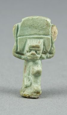 Amulet of the God Shu, Egypt, Late Period (664-332 BCE). Creator: Unknown