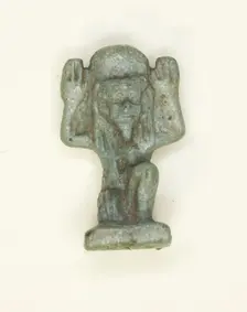 Amulet of the God Shu, Egypt, Late Period, Dynasty 26-31 (664-332 BCE). Creator: Unknown
