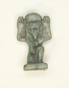 Amulet of the God Shu, Egypt, Late Period, Dynasty 26-31 (664-332 BCE). Creator: Unknown