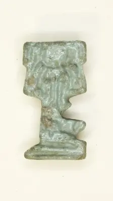 Amulet of the God Shu, Egypt, Late Period, Dynasty 26-31 (664-332 BCE). Creator: Unknown