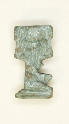 Amulet of the God Shu, Egypt, Late Period, Dynasty 26-31 (664-332 BCE). Creator: Unknown