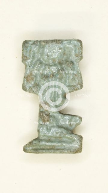 Amulet of the God Shu, Egypt, Late Period, Dynasty 26-31 (664-332 BCE). Creator: Unknown.