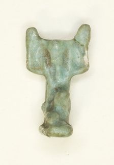 Amulet of the God Shu, Egypt, Late Period, Dynasty 26-31 (664-332 BCE). Creator: Unknown