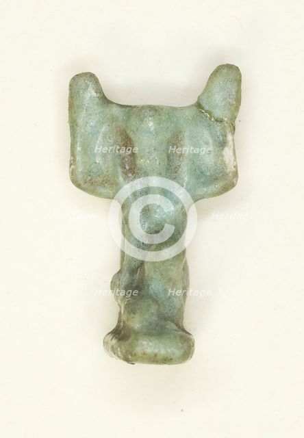 Amulet of the God Shu, Egypt, Late Period, Dynasty 26-31 (664-332 BCE). Creator: Unknown.