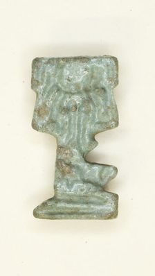 Amulet of the God Shu, Egypt, Late Period, Dynasty 26-31 (664-332 BCE). Creator: Unknown
