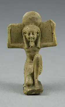 Amulet of the God Shu, Egypt, Late Period, Dynasty 26 (664-525 BCE). Creator: Unknown