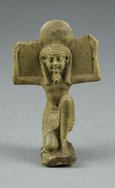 Amulet of the God Shu, Egypt, Late Period, Dynasty 26 (664-525 BCE). Creator: Unknown