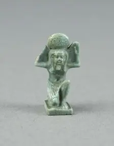 Amulet of the God Shu, Egypt, Late Period, Dynasty 26 (664-525 BCE). Creator: Unknown