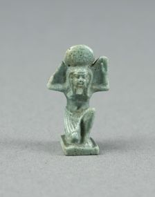 Amulet of the God Shu, Egypt, Late Period, Dynasty 26 (664-525 BCE). Creator: Unknown