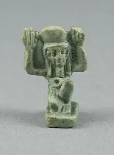 Amulet of the God Shu, Egypt, Third Intermediate-Late Period (about 1070-332 BCE). Creator: Unknown