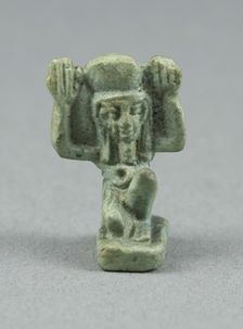 Amulet of the God Shu, Egypt, Third Intermediate-Late Period (about 1070-332 BCE). Creator: Unknown