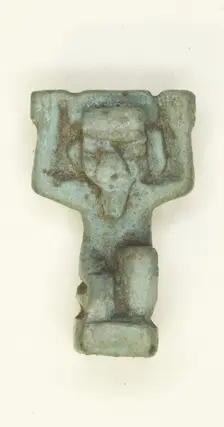 Amulet of the God Shu, Egypt, Third Intermediate Period-Late Period, Dynasty 21-31 (abt 1069-332 BCE Creator: Unknown