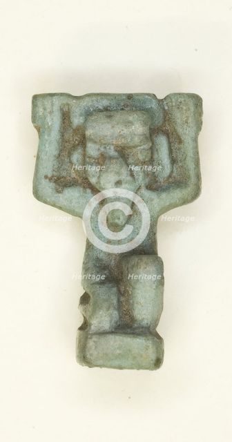 Amulet of the God Shu, Egypt, Third Intermediate Period-Late Period, Dynasty 21-31 (abt 1069-332 BCE Creator: Unknown.