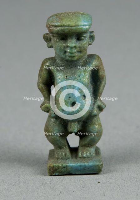Amulet of the God Pataikos, Egypt, Late Period, Dynasties 26-31 (664-332 BCE). Creator: Unknown.