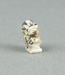 Amulet of the God Thoth, as a Baboon with Lunar Disk, Egypt, New Kingdom-Late Period (?)... Creator: Unknown