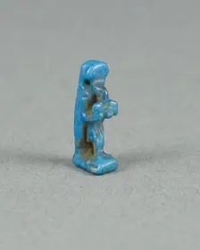 Amulet of the God Thoth Holding an Offering Table (?), Egypt, Late Period (about 664-332 BCE). Creator: Unknown