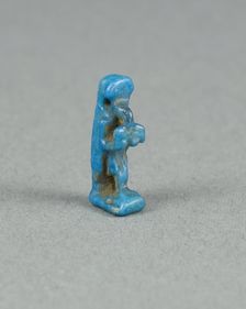 Amulet of the God Thoth Holding an Offering Table (?), Egypt, Late Period (about 664-332 BCE). Creator: Unknown