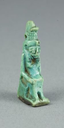 Amulet of the Goddess Mut, Egypt, Late Period-Ptolemaic? (about 7th-1st century BCE). Creator: Unknown
