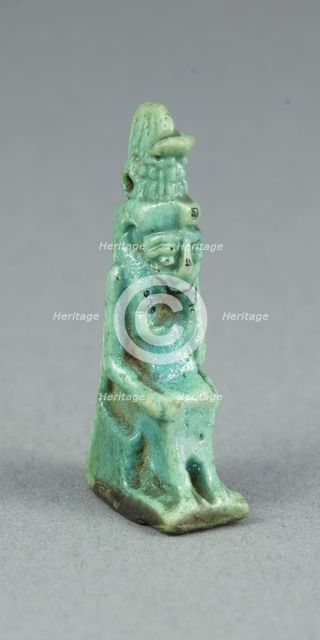 Amulet of the Goddess Mut, Egypt, Late Period-Ptolemaic? (about 7th-1st century BCE). Creator: Unknown.