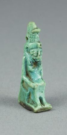 Amulet of the Goddess Mut, Egypt, Late Period-Ptolemaic? (about 7th-1st century BCE). Creator: Unknown