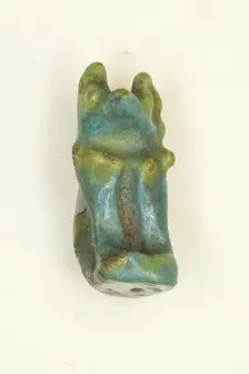Amulet of the Goddess Bastet as a Seated Cat, Egypt, Late Period (?) (about 664-332 BCE). Creator: Unknown