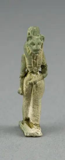 Amulet of the Goddess Bastet, Egypt, Third Intermediate Period, Dynasty 21-25 (1070-656 BCE). Creator: Unknown