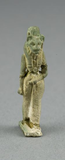 Amulet of the Goddess Bastet, Egypt, Third Intermediate Period, Dynasty 21-25 (1070-656 BCE). Creator: Unknown