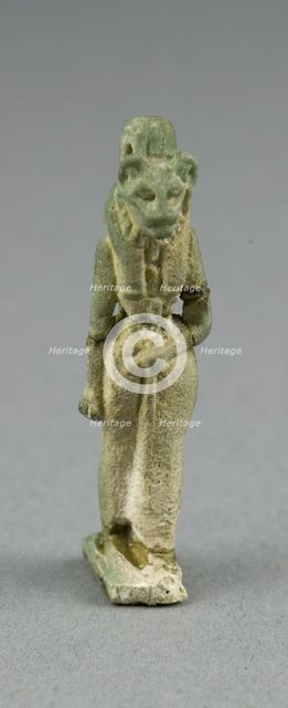 Amulet of the Goddess Bastet, Egypt, Third Intermediate Period, Dynasty 21-25 (1070-656 BCE). Creator: Unknown.
