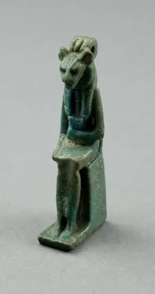 Amulet of the Goddess Bastet, Egypt, Third Intermediate Period, Dynasty 21-25 (1070-656 BCE). Creator: Unknown