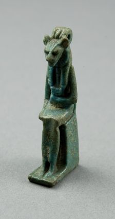 Amulet of the Goddess Bastet, Egypt, Third Intermediate Period, Dynasty 21-25 (1070-656 BCE). Creator: Unknown