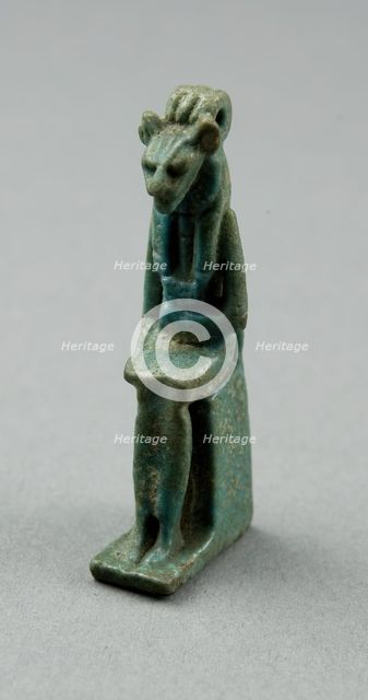 Amulet of the Goddess Bastet, Egypt, Third Intermediate Period, Dynasty 21-25 (1070-656 BCE). Creator: Unknown.