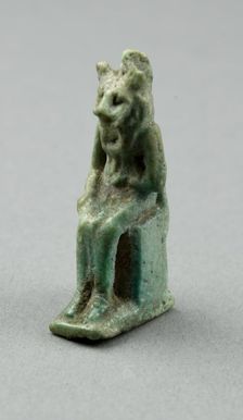 Amulet of the Goddess Bastet, Egypt, Third Intermediate Period, Dynasty 21-25 (1070-656 BCE). Creator: Unknown
