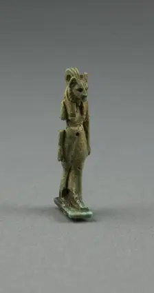 Amulet of the Goddess Bastet, Egypt, Third Intermediate Period, Dynasty 21-25 (1069-656 BCE). Creator: Unknown