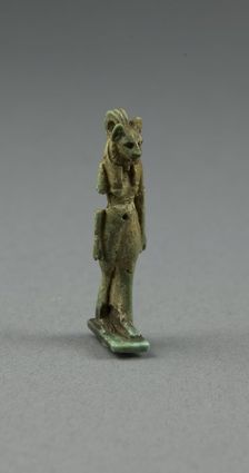 Amulet of the Goddess Bastet, Egypt, Third Intermediate Period, Dynasty 21-25 (1069-656 BCE). Creator: Unknown