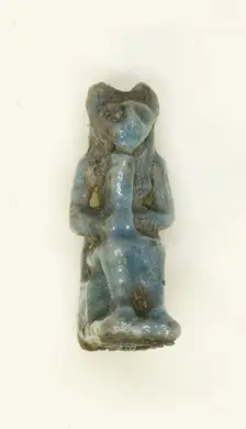 Amulet of the Goddess Bastet, Egypt, Late Period (?) (664 BCE-332 BCE). Creator: Unknown