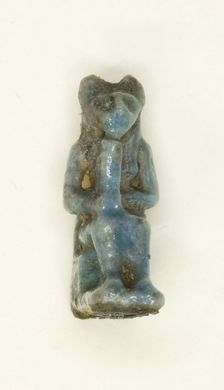 Amulet of the Goddess Bastet, Egypt, Late Period (?) (664 BCE-332 BCE). Creator: Unknown