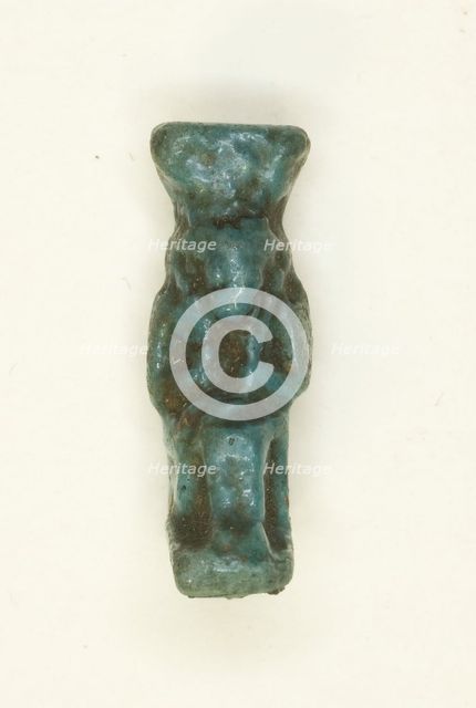 Amulet of the Goddess Hathor with Menat and Sistrum, Egypt, Late Period (?) (664-332 BCE). Creator: Unknown.