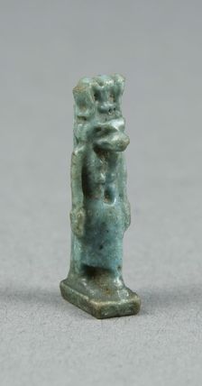 Amulet of the Goddess Hathor (?) with Cow's Head, Egypt, Third Intermediate-Late Period? (abt 1069.. Creator: Unknown