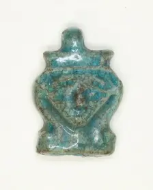 Amulet of the Goddess Hathor, Egypt, New Kingdom, Dynasties 18-20 (about 1550-1069 BCE). Creator: Unknown