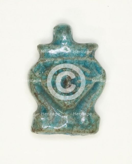 Amulet of the Goddess Hathor, Egypt, New Kingdom, Dynasties 18-20 (about 1550-1069 BCE). Creator: Unknown.