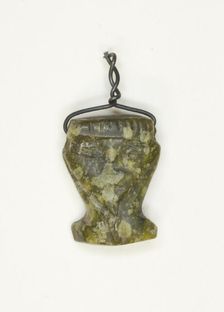 Amulet of the Goddess Hathor (?), Egypt, New Kingdom-Late Period (about 1550-332 BCE). Creator: Unknown