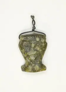 Amulet of the Goddess Hathor (?), Egypt, New Kingdom-Late Period (about 1550-332 BCE). Creator: Unknown