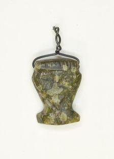 Amulet of the Goddess Hathor (?), Egypt, New Kingdom-Late Period (about 1550-332 BCE). Creator: Unknown